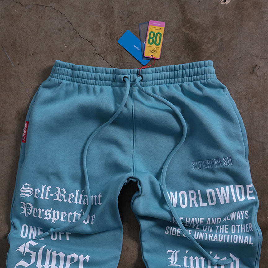 All Weather Sweatpants Baggy (Aqua Blue)