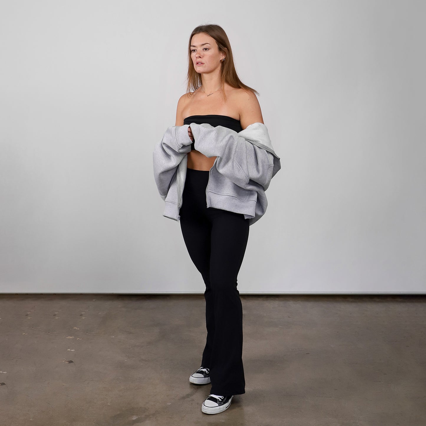 Short Sleeve Hoodies (H-Grey)