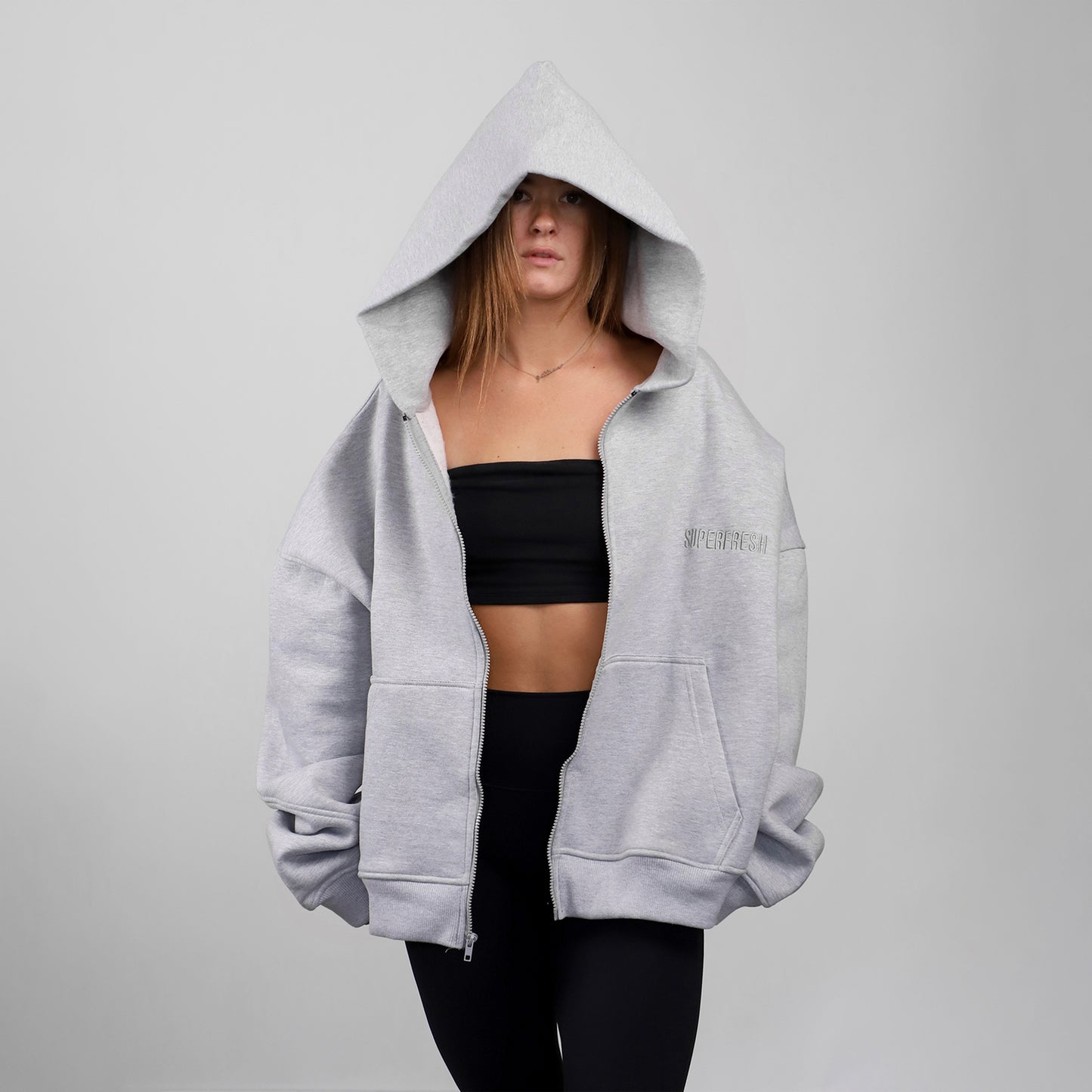 Short Sleeve Hoodies (H-Grey)