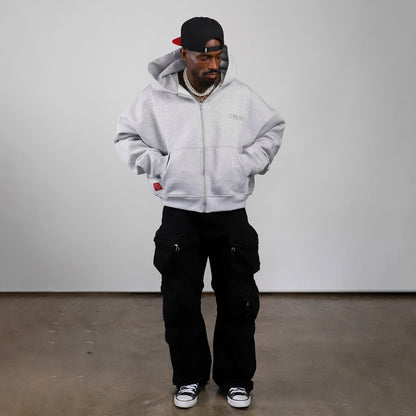 Short Sleeve Hoodies (H-Grey)