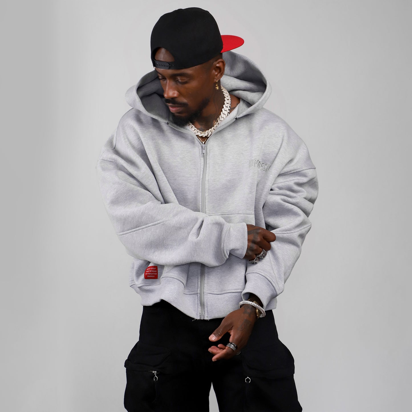 Short Sleeve Hoodies (H-Grey)