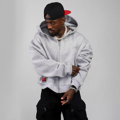 Short Sleeve Hoodies (H-Grey)