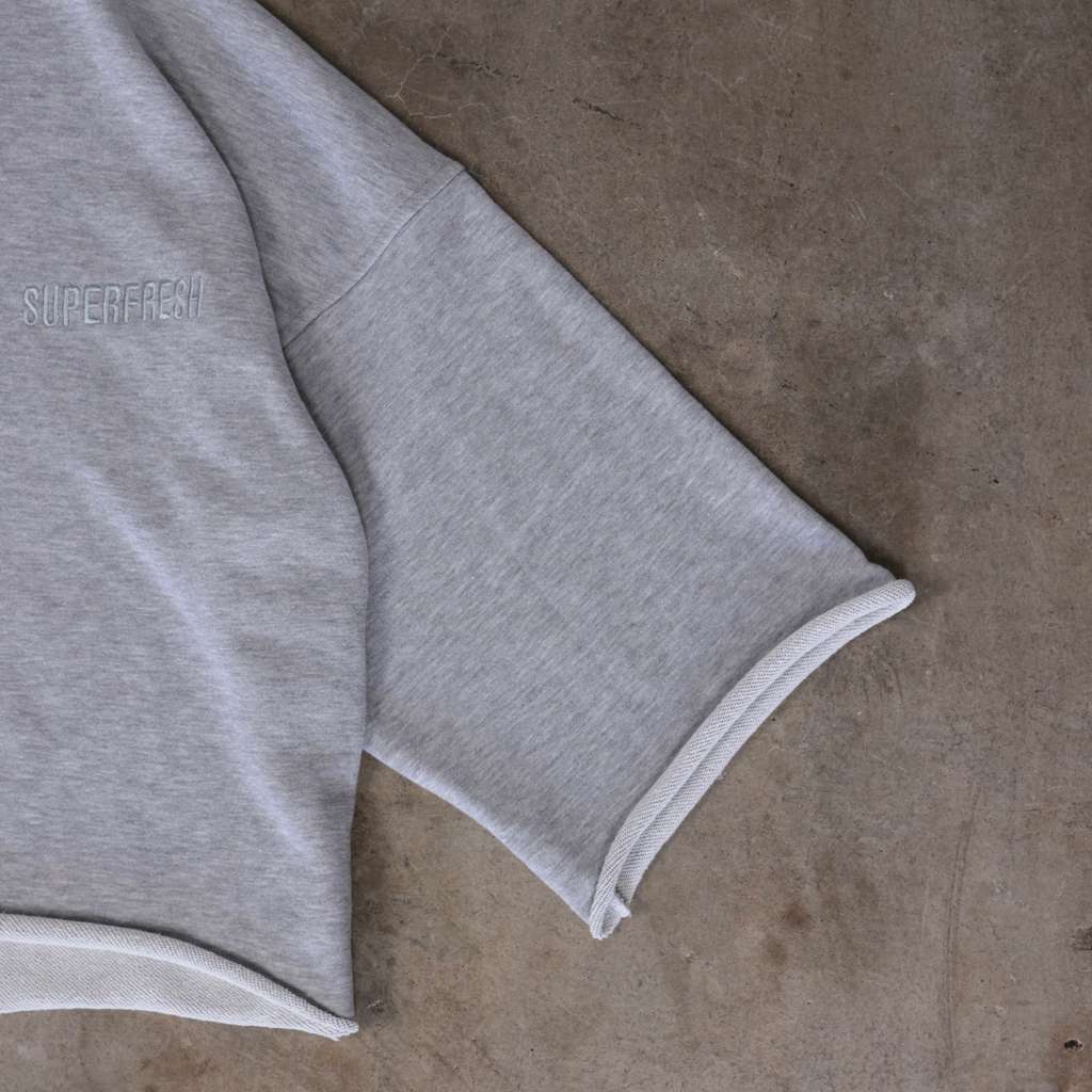 Short Sleeve Crewneck Sweatshirts (H-Grey)