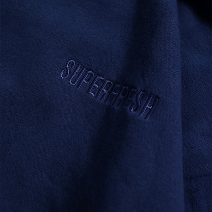 Drop Shoulder Zip Hoodie (Navy)