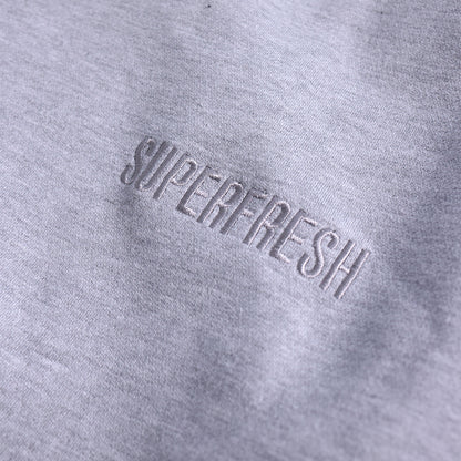 ⁠Drop Shoulder Zip Hoodie (Heather Gray)