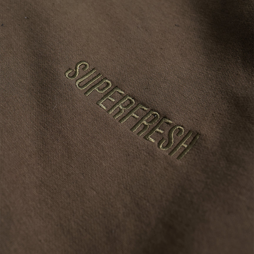 Drop Shoulder Zip Hoodie (Forest Green)